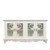 BORDEAUX ROSE SIDEBOARD WITH GLASS DOORS
