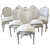 Louis XVI Bow Upholstered Dining Chair Set