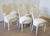 Louis XVI Bow Upholstered Dining Chair Set