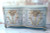 CHATEAU DE VERSAILLES BED FRENCH BLUE AND GOLD ANTIQUE, HIGH HEADBOARD