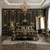 Jolene Luxury Rococo Bed Frame – Noir & Gold