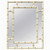 CREAM AND GOLD BAMBOO MIRROR