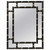 BLACK AND GOLD BAMBOO MIRROR
