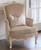 ARMCHAIR LIGHT IVORY AND GOLD