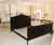 BAMBOO BED WITH 2 POSTS BLACK