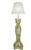 GREEN AND GOLD FLOOR LAMP