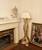 GOLD AND SILVER LEAF FLOOR LAMP