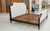 ST. GEORGES UPHOLSTERED BED FRAME WALNUT