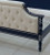 ST. GEORGES TUFTED BED NAVY AND SILVER