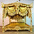 ORIENTAL GOLD LEAF CANOPY BED FRAME