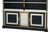 CHATEAU DE VERSAILLES BAROQUE WIDE BOOKCASE BLACK WHITE AND GOLD