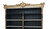 CHATEAU DE VERSAILLES BAROQUE WIDE BOOKCASE BLACK WHITE AND GOLD