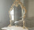 WHITE AND GOLD FRENCH MIRROR
