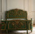 VERSAILLES ROSE BED FRAME GREEN AND GOLD IN OAK
