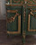 VERSAILLES ROSE BED FRAME GREEN AND GOLD IN OAK