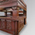 MAHOGANY AND GOLD VICTORIAN GOTHIC CANOPY PUB BAR