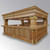 OAK AND GOLD VICTORIAN GOTHIC CANOPY PUB BAR