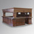MAHOGANY VICTORIAN GOTHIC CANOPY PUB BAR