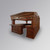 MAHOGANY VICTORIAN GOTHIC CANOPY PUB BAR