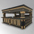 BLACK AND GOLD VICTORIAN GOTHIC CANOPY PUB BAR