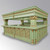 GREEN AND GOLD VICTORIAN GOTHIC CANOPY PUB BAR