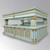 BLUE AND GOLD VICTORIAN GOTHIC CANOPY PUB BAR