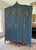 Cadet Blue and Gold Armoire