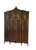 CHOCOLATE AND GOLD FOUR DOOR ARMOIRE WARDROBE