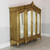 SIDE VIEW OF FRENCH WIDE ARMOIRE ANTIQUE GOLD