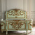LIGHT GREEN AND GOLD FRENCH BED
