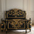 BLACK AND GOLD FRENCH BED