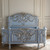 PALE BULE AND ANTIQUE SILVER FRENCH BED