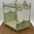 CHATEAU DE VERSAILLES ROYAL CANOPY BED AQUA MARINE AND GOLD