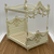 CHATEAU DE VERSAILLES ROYAL CANOPY BED RED WINE AND GOLD