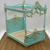 CHATEAU DE VERSAILLES ROYAL CANOPY BED OAK AND GOLD
