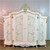 Marie Antoinette Armoire Beige and Antique Gold
