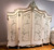 Marie Antoinette Armoire Beige and Antique Gold