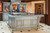 CUSTOM HOME BAR BLUE AND GOLD