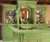 CLASSIC RESIDENTIAL HOME BAR GREEN AND GOLD