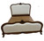 French Weathered Upholstered Rose Bedroom set, 3 Piece