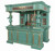 THE BEEFEATER CUSTOM HOME PUB BAR TURQUOISE AND GOLD