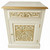 GOTHIC BEDSIDE ANTIQUE OFF WHITE AND ANTIQUE GOLD