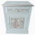 GOTHIC BEDSIDE PALE BLUE AND SILVER