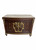 DARK NORMANDY AND GOLD CHEST OF DRAWERS