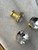 Luxury Diamond Shape Crystal Cabinet Knobs with Gold Base
