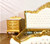 Gold Rococo Bed Frame King - In Stock & Ready to Ship - Adjustable Base Compatible
