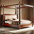 The Moroccan Grandeur Four-Poster Canopy Bed