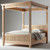 The "Willow Creek" Slatted Four-Poster Bed