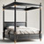 The Obsidian Sovereign Canopy Bed