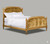 RITZ-CARLTON STYLE LOUIS XVI BED GOLD LEAF